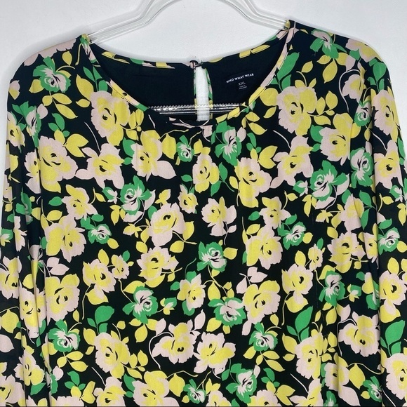 NWT Who What Wear Electric Floral tunic tiered - Picture 11 of 12